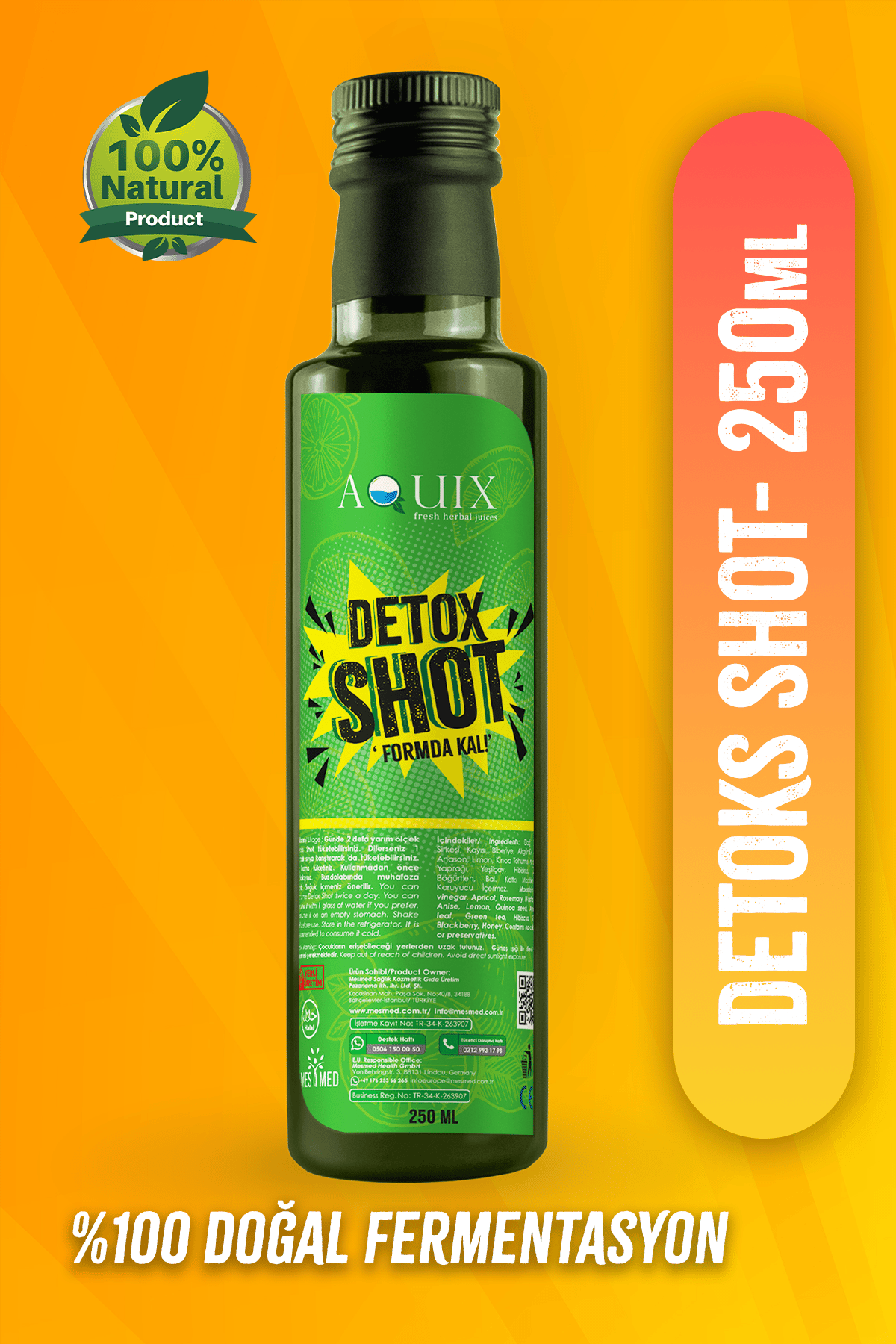 Aquix Detox Shot 250 ml